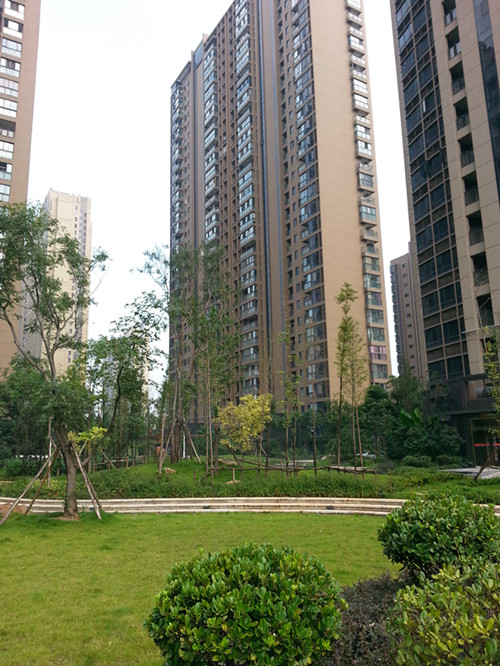城投瀚城小区实景图